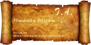 Theobald Alinka névjegykártya